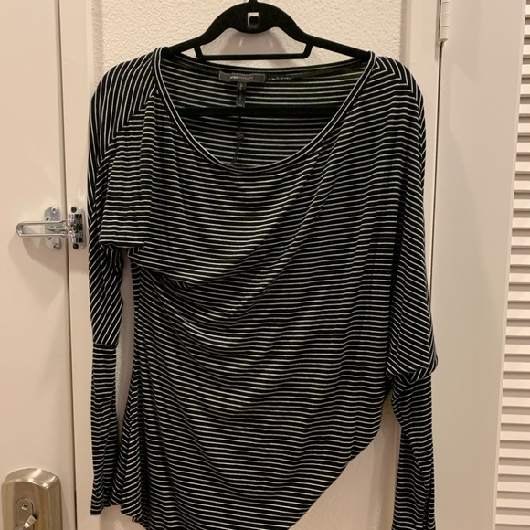 BCBG Asymmetrical Long-Sleeved Shirt - Picture 1 of 3